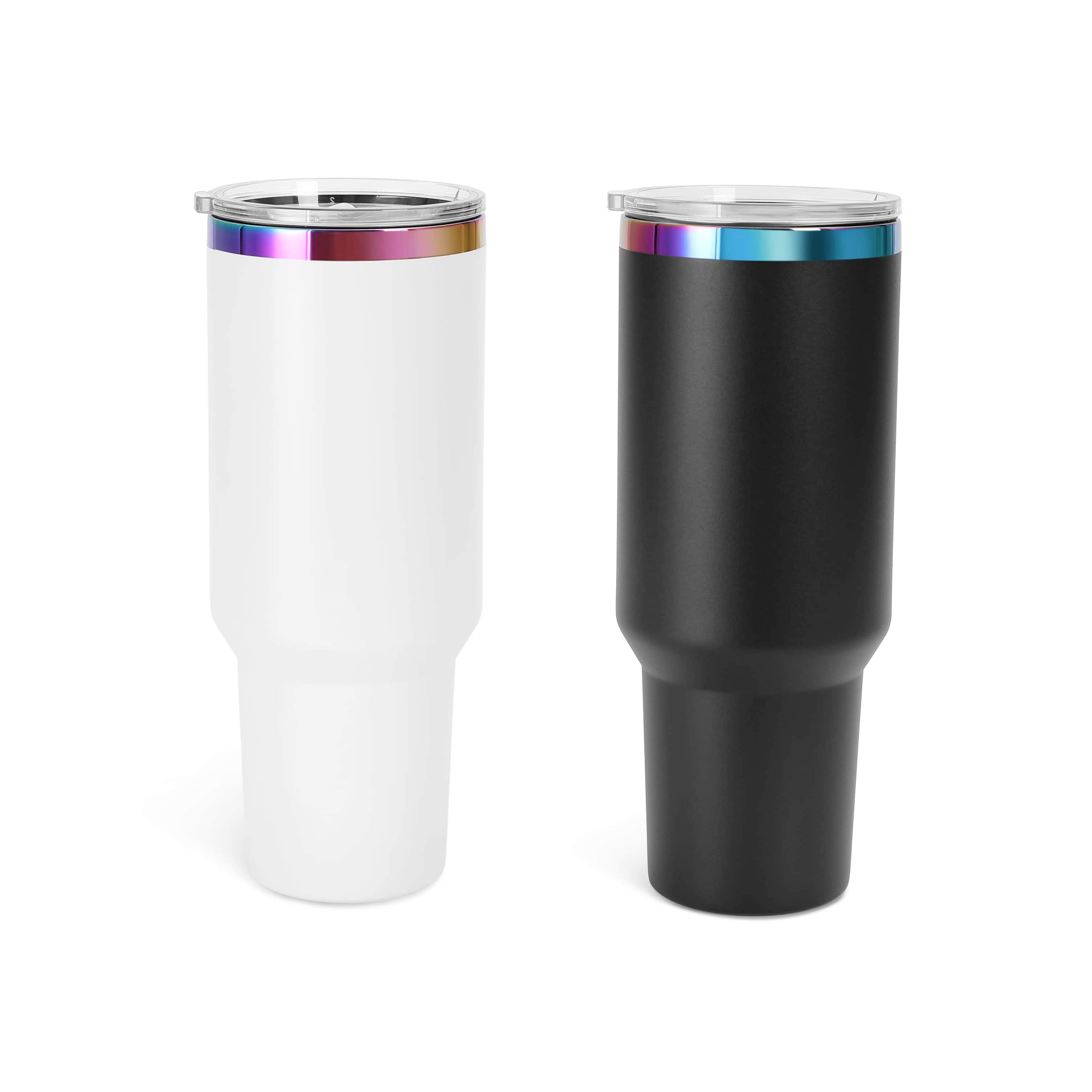 40oz Rainbow-Plated Tumbler