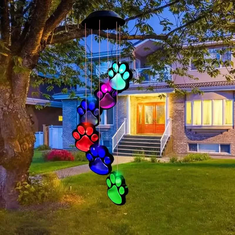 Solar Dog Claw Wind Chime Light