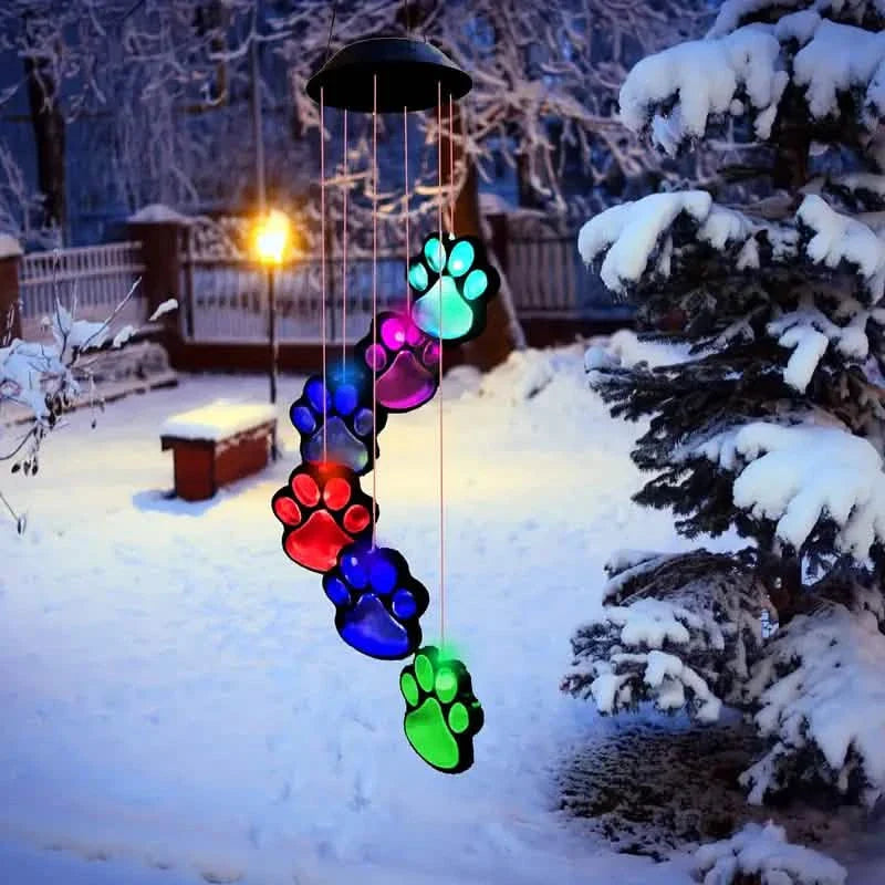 Solar Dog Claw Wind Chime Light