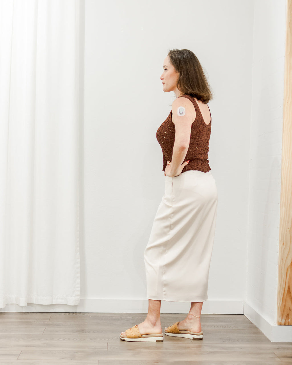 Brenda Satin Skirt