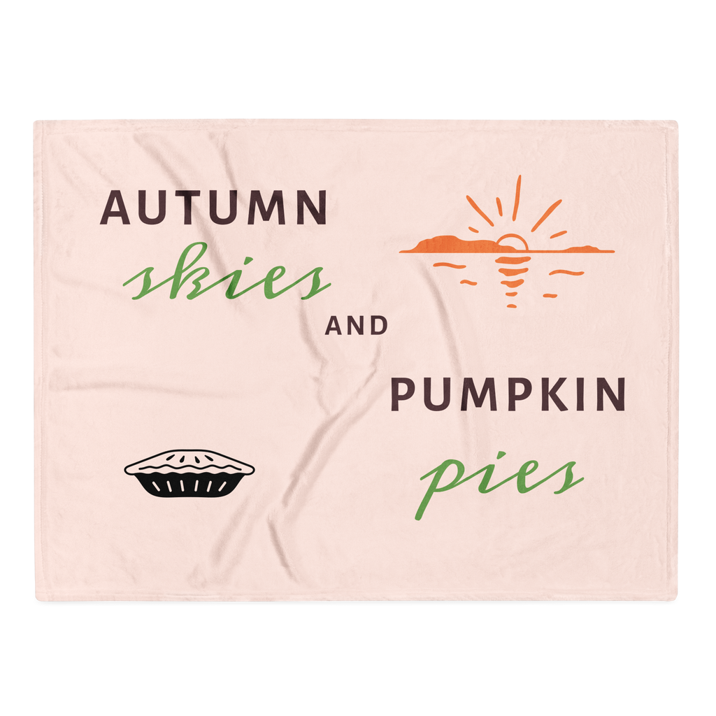 Autum Skies Throw Blanket