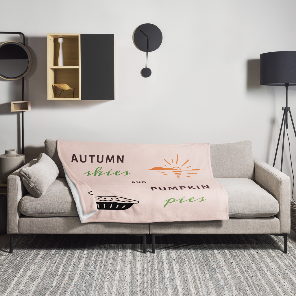 Autum Skies Throw Blanket