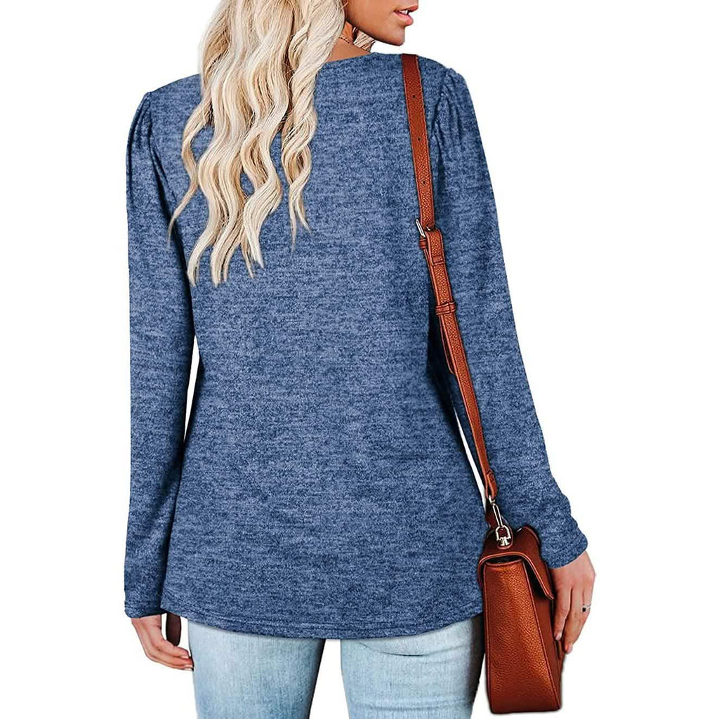 Women Petal Sleeve Casual Top