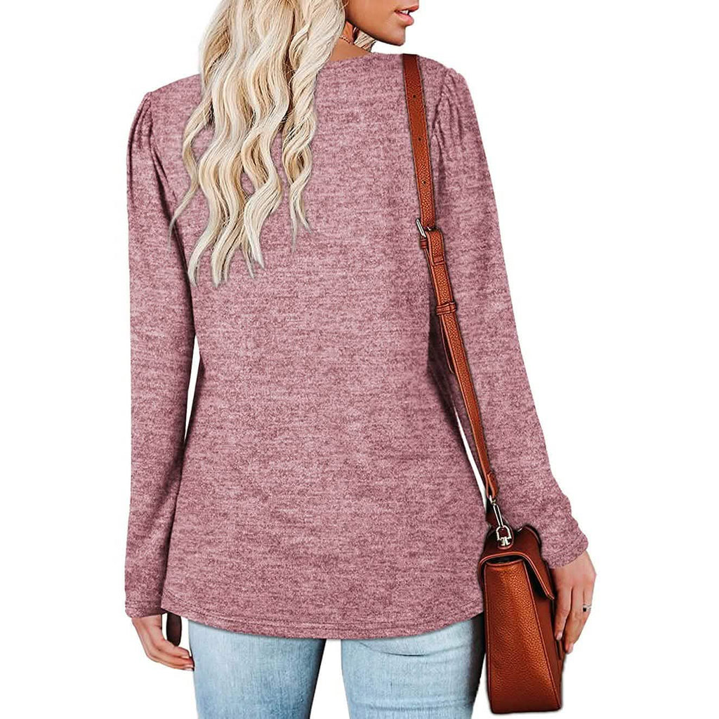 Women Petal Sleeve Casual Top