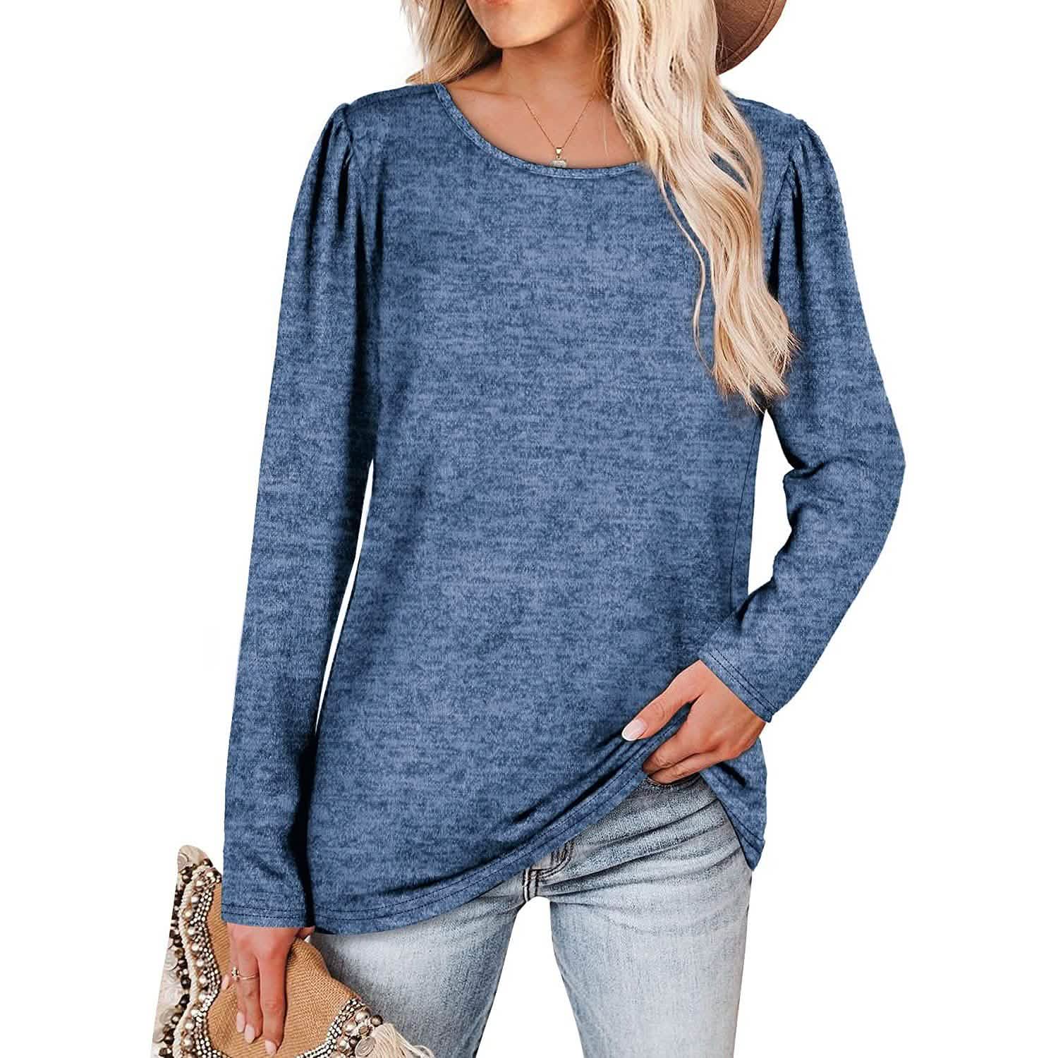 Women Petal Sleeve Casual Top